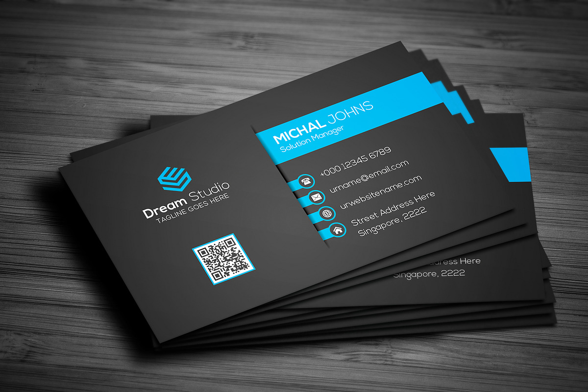 Creative Modern Business Card, a Business Card Template by DreamStudio-eg (Photo 2 of 7)