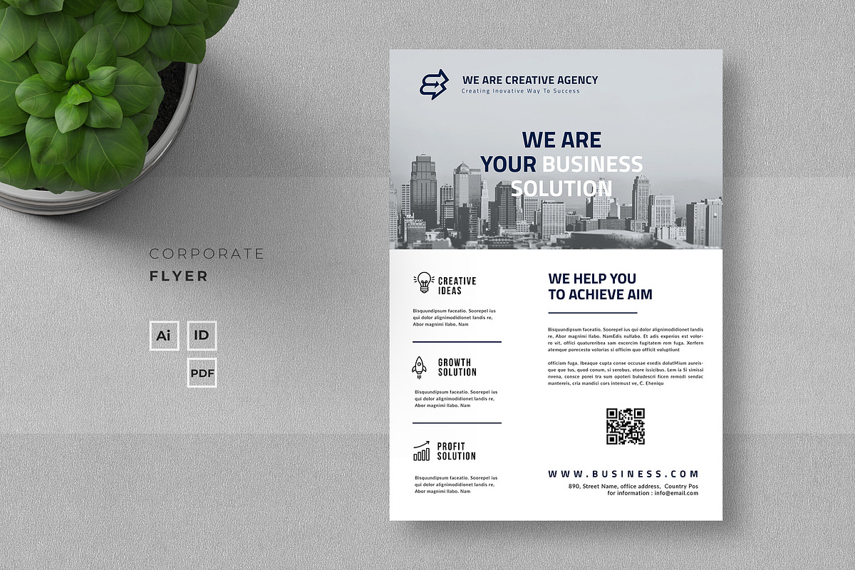 Corporate Flyer, a Flyer Template by Ahsanjaya (Photo 1 of 3)