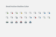 26 Email Action Outline Color Icon, an Outline Icon by Those Icons (Thumbnail 2 of 2)