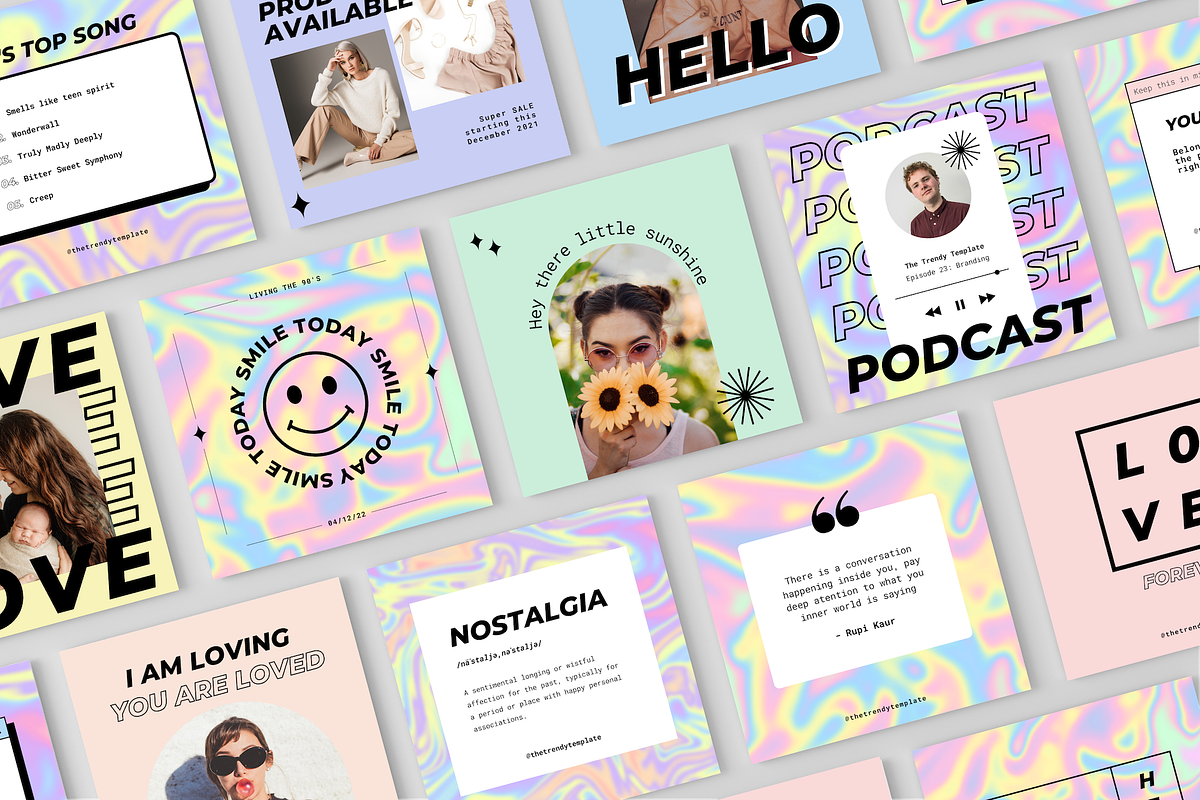 The Iridescent Template, a Social Media Template by thetrendytemplate (Photo 2 of 5)