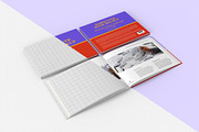 US Letter Size Landscape Book Mockup, a Books & Magazine Mockup by Illusiongraphic (Thumbnail 15 of 31)