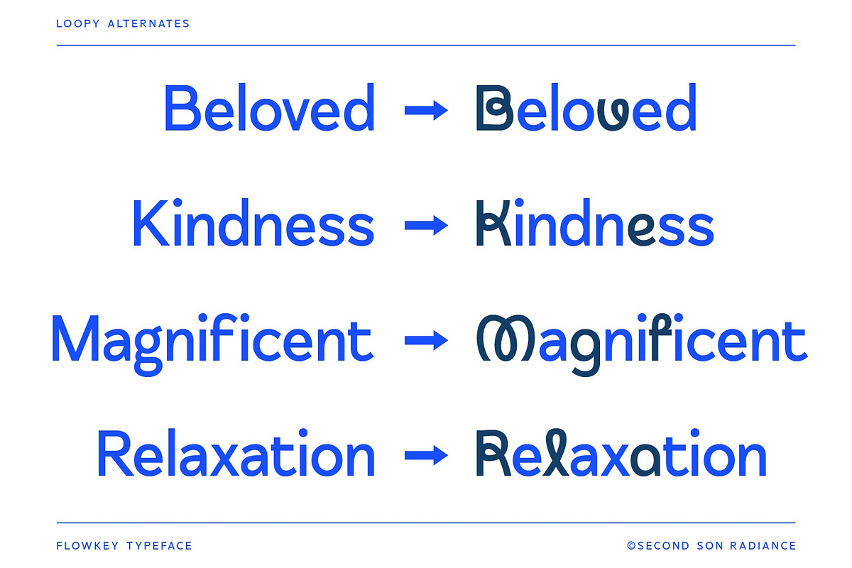 SS Flowkey - Loopy Sans Font, a Sans Serif Font by Typocracy Studio (Photo 2 of 11)