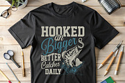 Hooked On Bigger Better T-shirt, an Illustration by Crafts Bundle (Thumbnail 1 of 5)