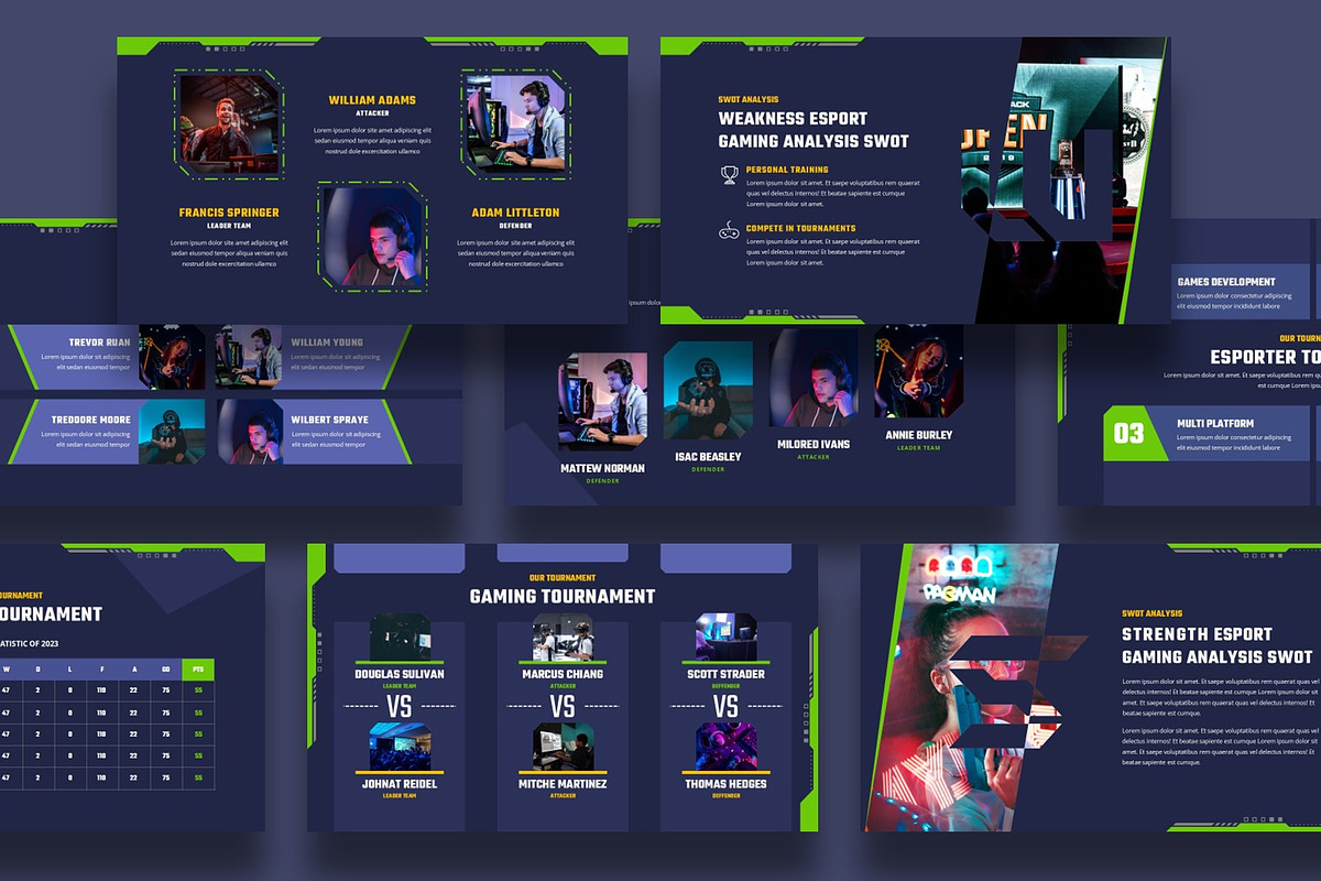 Gaming Tournament Presentation, a Presentation Template by BumbleGraph Studio (Photo 3 of 4)