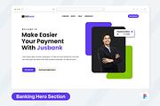 DeiBank - Banking Hero Header, a Templates & Theme by SquidPixey (Thumbnail 1 of 3)