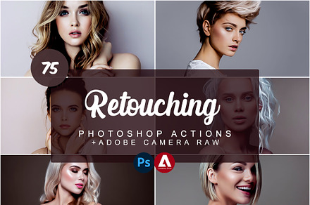Retouching Photoshop Actions, an Action Add-On by DreamColor