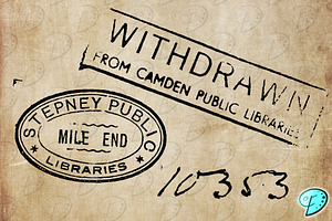 Library Book Digital Stamps PNG SVG