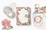Frame roses &hydrangeas, an Illustration by Kotkoa (Thumbnail 4 of 4)