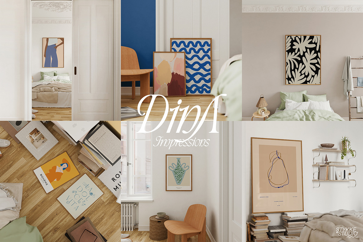HAVEN & RÊVERIE | art & frame mockup, a Household Mockup by Stykke Studio (Photo 2 of 15)