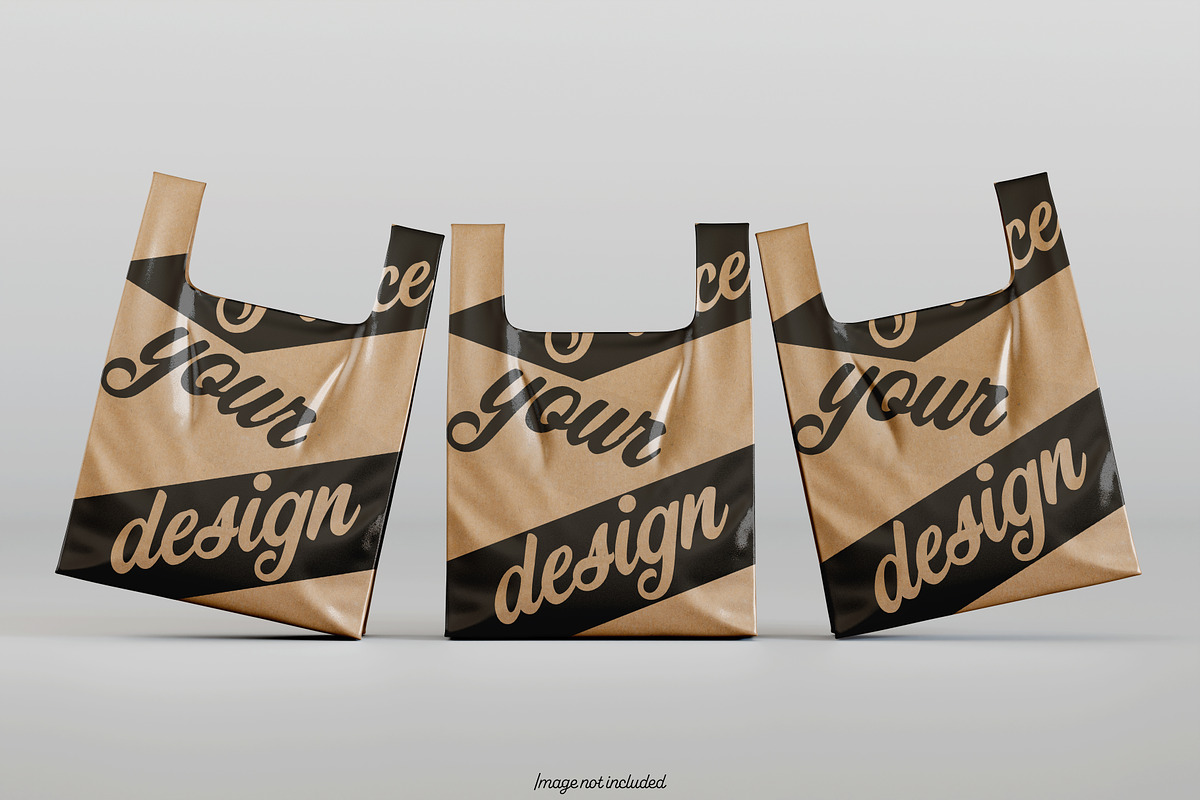 Brown Plastic bag mokcup bundles, a Packaging Mockup by Ambo Ampeng (Photo 19 of 19)