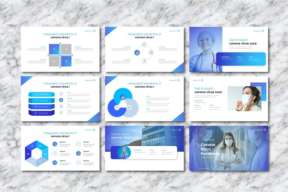 Corona Virus - Medical Powerpoint, a Presentation Template by Dhabee (Photo 12 of 13)