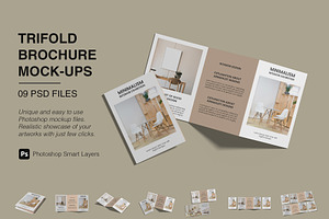 A4 Trifold Brochure Mockup Bundles