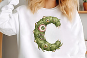 Watercolor Monster Alphabet PNG, an Illustration by SinaCreation (Thumbnail 5 of 7)