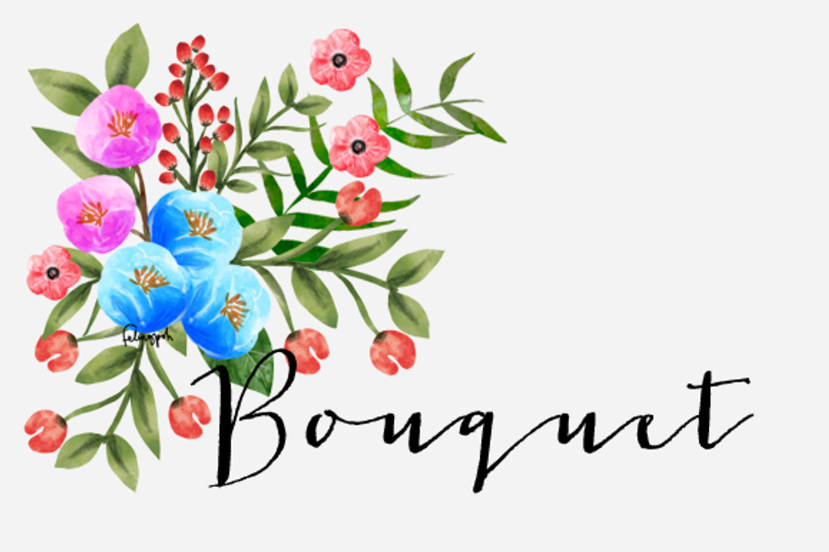 Exotic Floral Bouquet, an Illustration by hellopop design