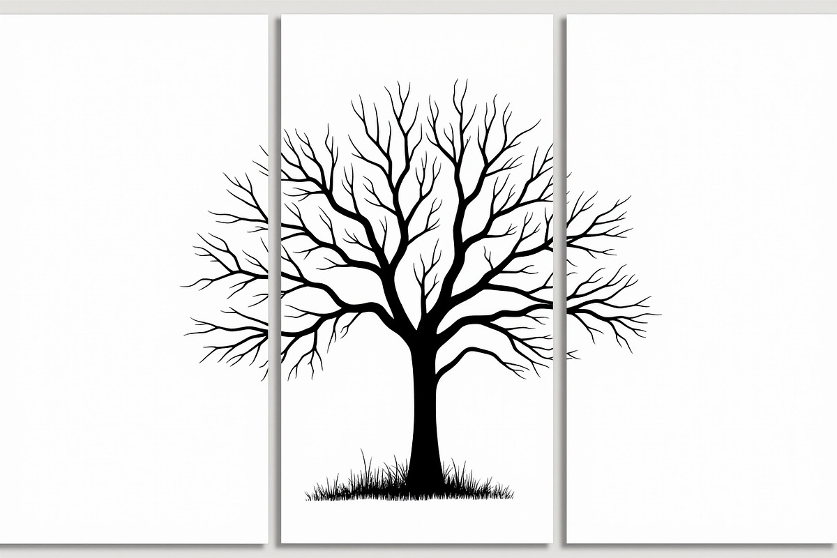 Multi-Panel Tree Silhouette Laser, an Illustration by balal (Photo 5 of 9)