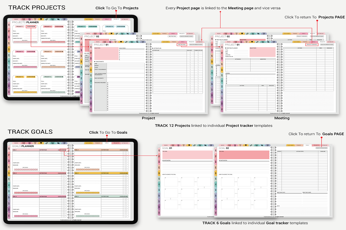 ADHD-Friendly Digital Planner 2025, a Templates & Theme by Plamarplanners (Photo 7 of 10)