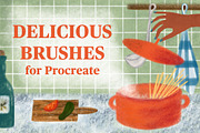 Delicious Brushes for Procreate, a Brush Add-On by Biso Studio (Thumbnail 1 of 6)