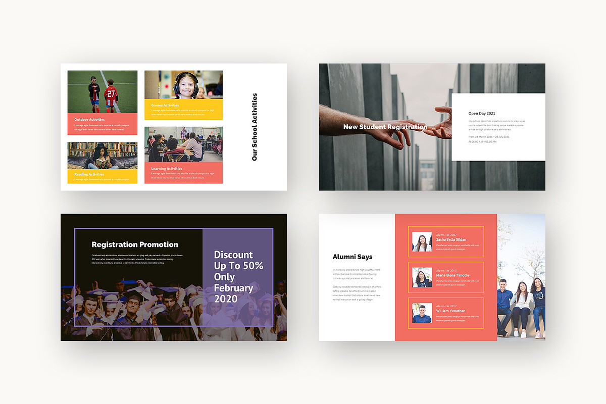 Qvio : School Promo Google Slides, a Presentation Template by Punkl Camp (Photo 8 of 16)
