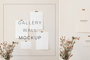 Gallery Wall Mockup, Wall Art Mock, a Graphic by HALFTOUNE (Thumbnail 1 of 3)