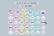 Kawaii cats | Clipart & patterns, an Illustration by TaniCreatures (Thumbnail 5 of 11)