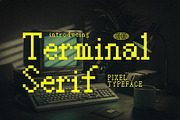 Terminal Serif - Y2K Pixel Typeface, a Serif Font by HipFonts (Thumbnail 1 of 8)