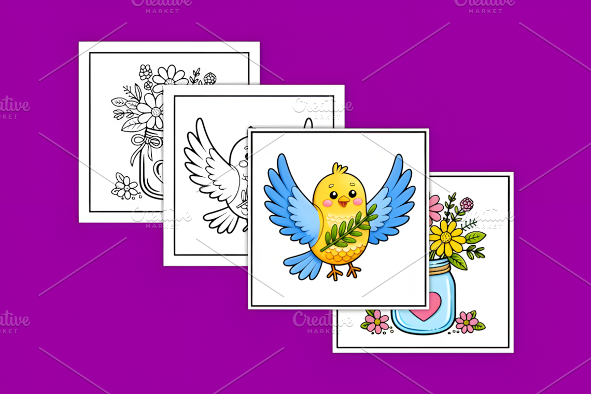 Christian Bold & Easy Coloring Book, a Decorative Illustration by Design Station (Photo 3 of 4)