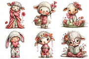Whimsical Easter Lamb Clipart Png, an Illustration by Daily.Designs (Thumbnail 5 of 8)