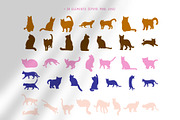 Flat Cat Modern Patterns, a Pattern Graphic by Tiger and Flower (Thumbnail 4 of 21)