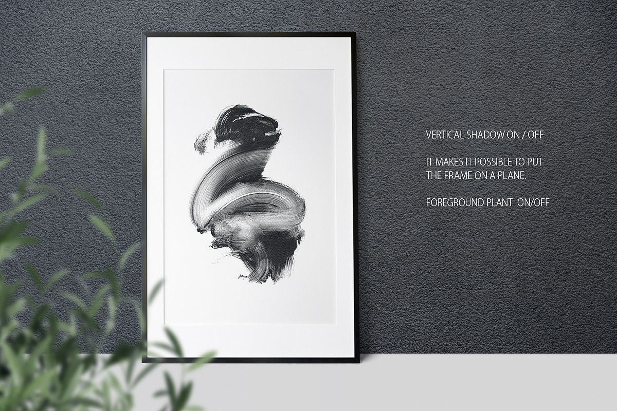 BLACK AND WHITE FRAME MOCKUP, a Product Mockup by Yuri-U (Photo 7 of 10)