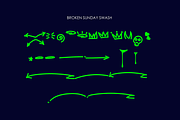 Broken Sunday - Stylish Graffiti, a Font by figuree studio (Thumbnail 3 of 8)