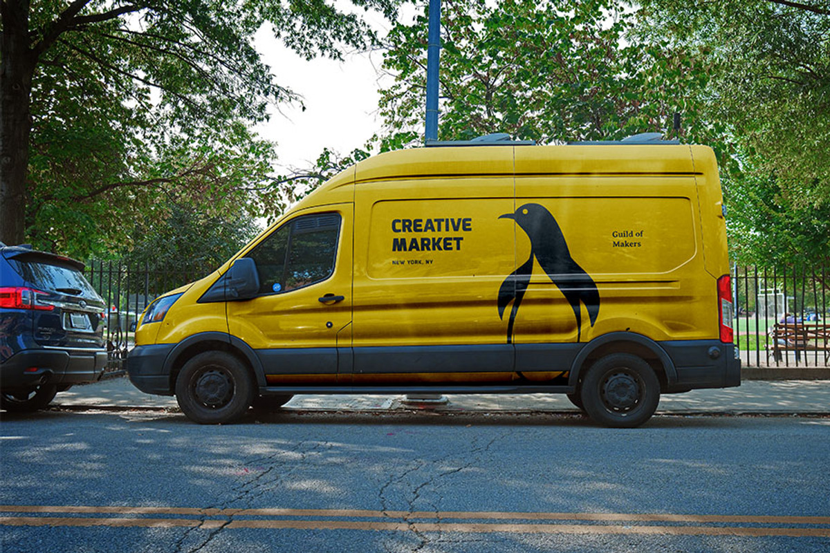 Vehicle Wrap Photoshop Template, an Advertising Mockup by SUH-NY (Photo 2 of 22)