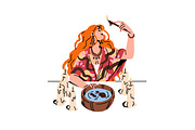 Women fortune tellers set + posters, a Person Illustration by PaperTrident (Thumbnail 2 of 16)