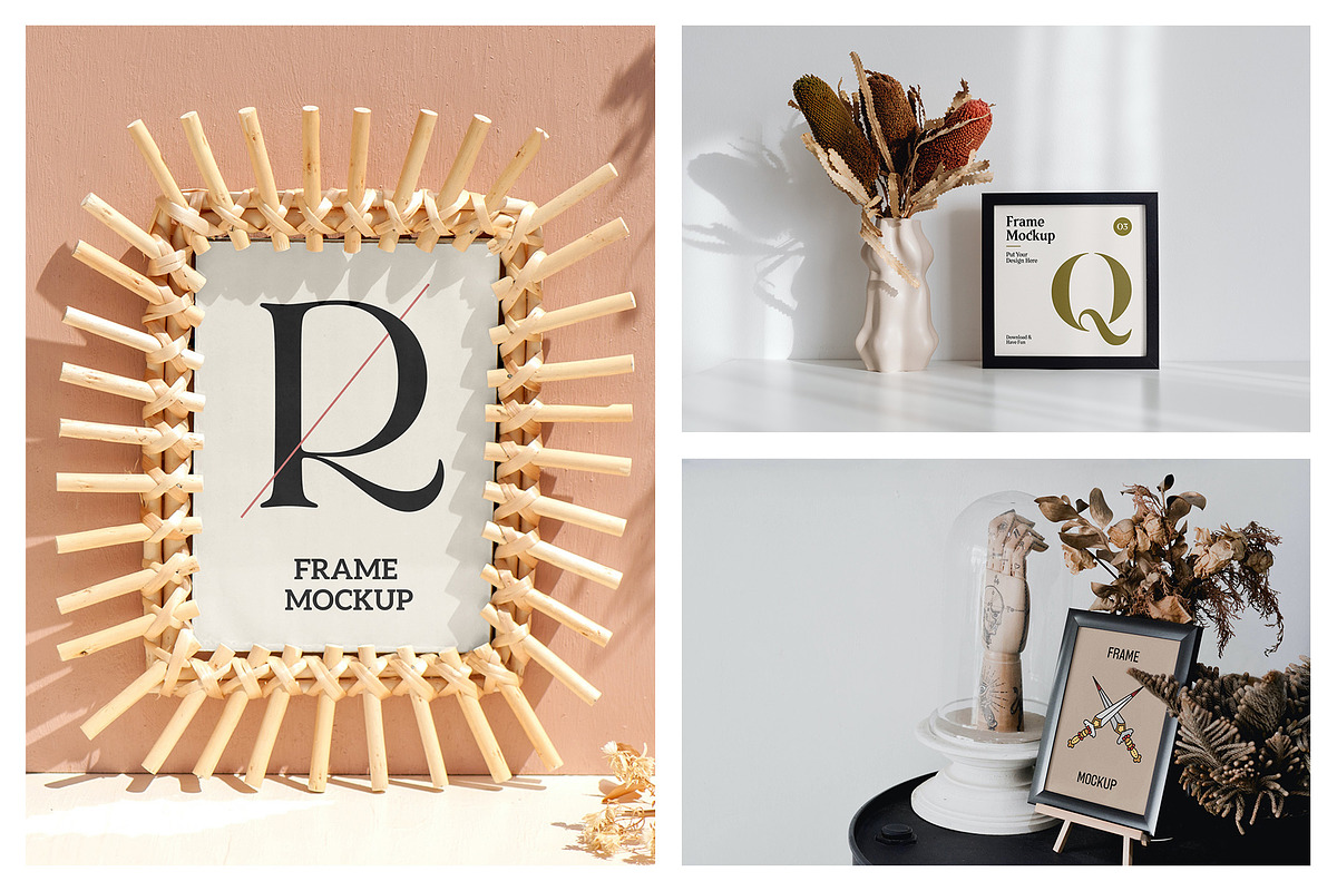 Picture and Poster Frame Mockups, a Print Template by MockupForest (Photo 4 of 10)