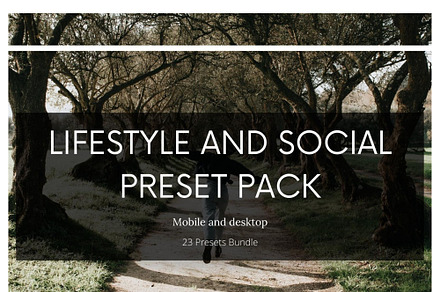 23 Lightroom Presets Pack Lifestyle
