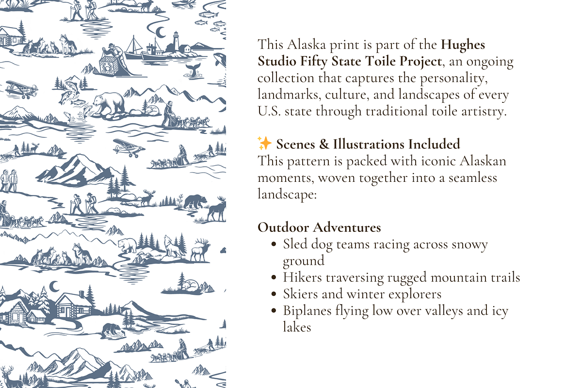Alaska Illustrated Pattern, a Pattern Graphic by Hughes Studio (Photo 4 of 9)