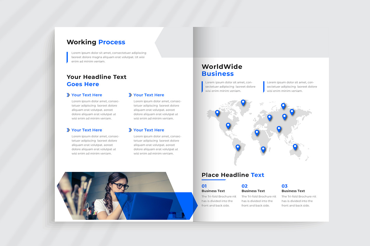 Corporate Brochure Template, a Brochure Template by pixelcreatx (Photo 5 of 6)
