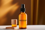 Bottle Cosmetic Mockups Set, a Packaging Mockup by BMACHINA Labs. (Thumbnail 4 of 7)