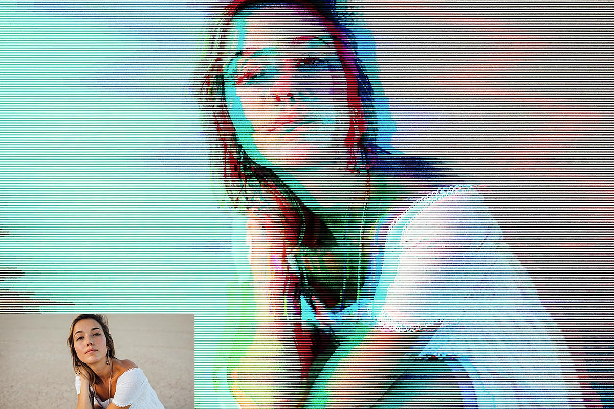 Retro Anaglyph 3D FX Ps Action, an Action Add-On by Studio Retouch (Photo 8 of 16)