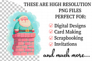 Christmas Santa Clipart Sublimation, an Illustration by Daily.Designs (Thumbnail 2 of 5)