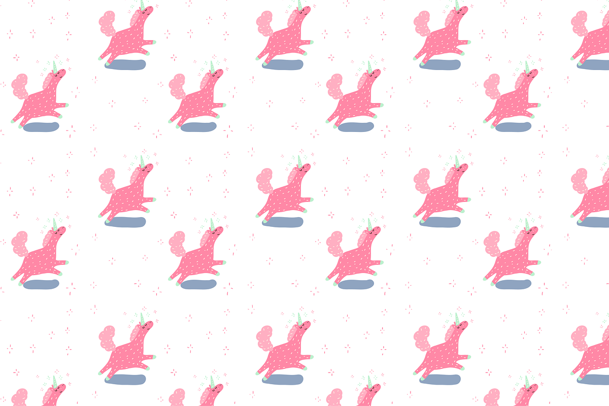 Unicorns pattern set, a Pattern Graphic by Kotozoid (Photo 2 of 5)