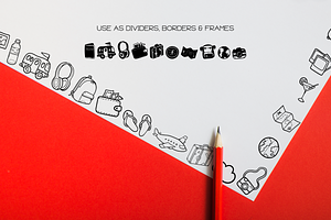 Travel Doodles - Dingbats Font