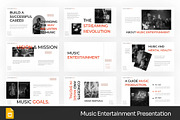 Music Entertainment GSlides, PPoint, a Presentation Template by Fit-tee (Thumbnail 1 of 4)
