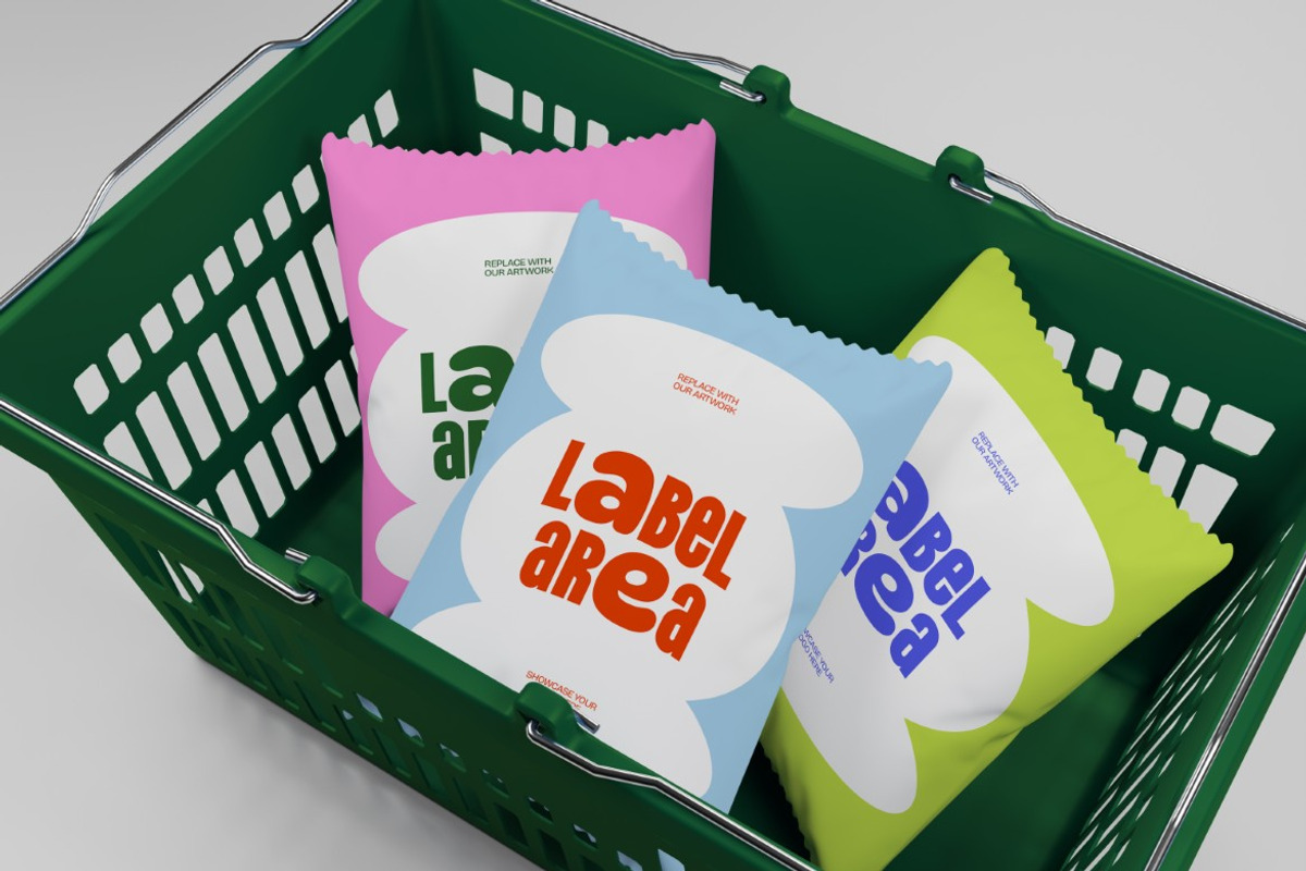 Snack Inside Basket Mockup, a Product Mockup by graphicook (Photo 3 of 4)