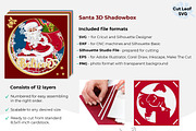 Santa Believe SVG 3d Shadow box, Chr, a Seasonal Illustration by CutLeafSvg (Thumbnail 4 of 6)