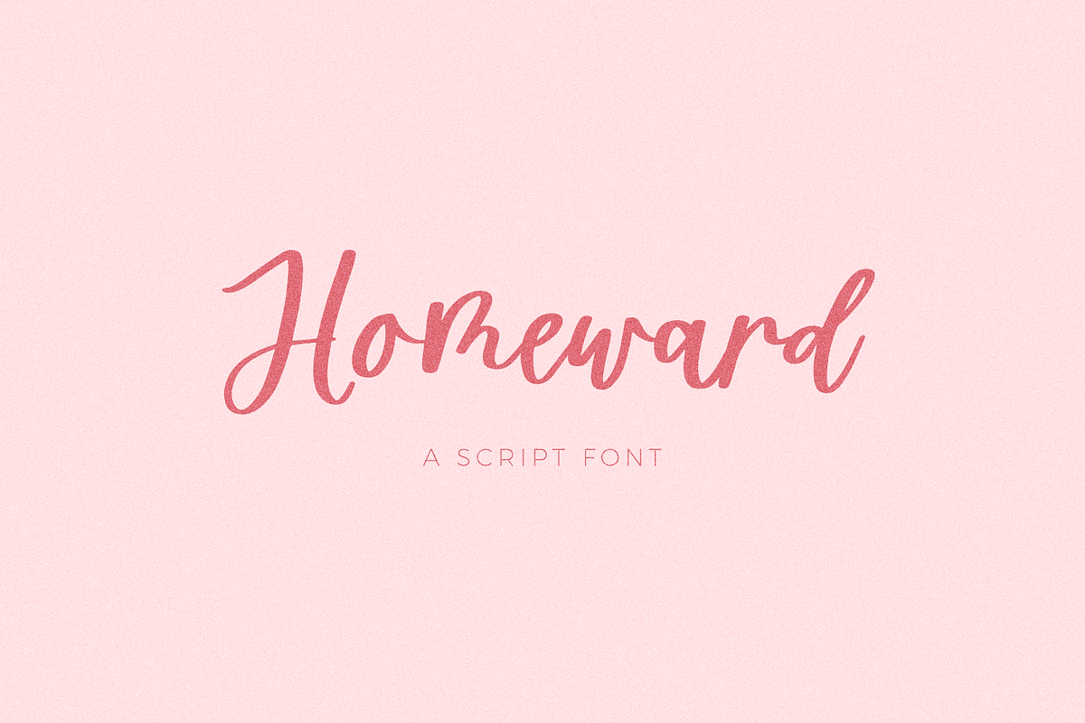 Homeward Script, a Script Font by Beck McCormick (Photo 1 of 10)