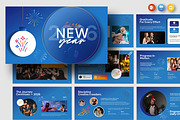 Happy New Year Presentation Template, a Presentation Template by Creatiya Type (Thumbnail 1 of 8)