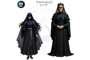 Royal court characters clipart Set, a Person Illustration by ThatsDesignArt (Thumbnail 10 of 10)