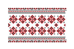 Famous Ukrainian folk seamless