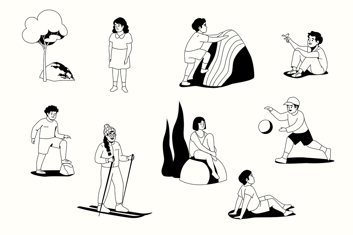 Children - Vector illustration pack, a Person Illustration by Cami Draws (Photo 2 of 9)