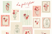 Red Burgundy Flowers PNG, a Decorative Illustration by whiteheartdesign (Thumbnail 16 of 17)